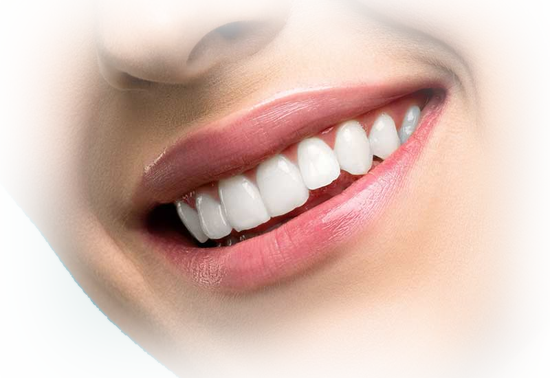 Sonrisa sana y blanca